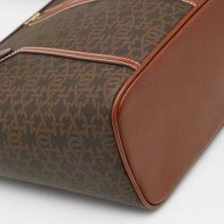 Bally Brown Printed Coated Canvas and Leather Damirah Tote
