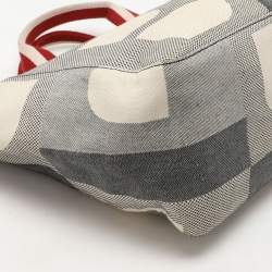 Bally Grey Canvas Tote