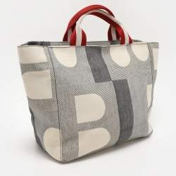 Bally Grey Canvas Tote