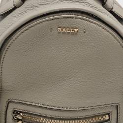 Bally Grey Leather Mini Backpack