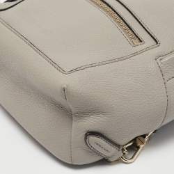 Bally Grey Leather Mini Backpack