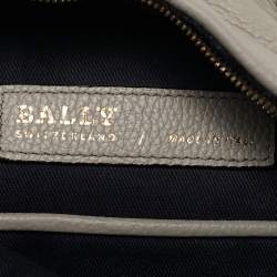 Bally Grey Leather Mini Backpack