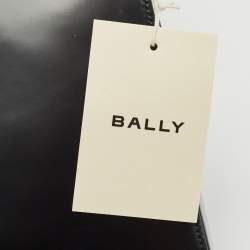 Bally Black Brushed Leather Small Ollam Shoulder Bag