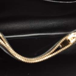 Bally Black Brushed Leather Small Ollam Shoulder Bag