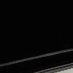 Bally Black Leather Ollam Flap Crossbody Bag