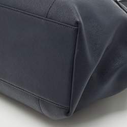Bally Navy Blue Leather Medium Seraphine Tote