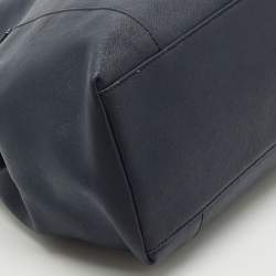 Bally Navy Blue Leather Medium Seraphine Tote