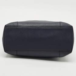 Bally Navy Blue Leather Medium Seraphine Tote