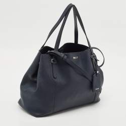 Bally Navy Blue Leather Medium Seraphine Tote