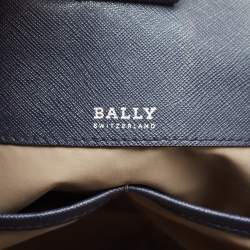 Bally Navy Blue Leather Medium Seraphine Tote
