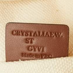 Pre Owned Bally Off Beige Canvas Crystalia Shopping Tote