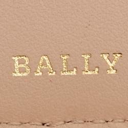 Pre Owned Bally Black Leather Amy  Zip Around French Wallet