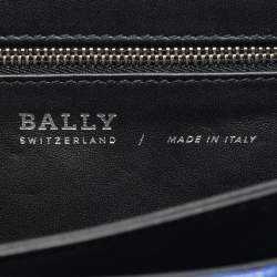 Pre Owned Bally Blue Quilted Leather Eclipse Chain Shoulder Bag