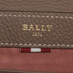 Pre Owned Bally Brown Leather Leena Crossbody Bag