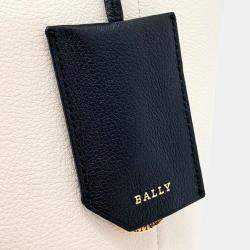مملوكة مسبقًا Bally Beige Black Leather tote bag