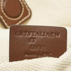 مملوكة مسبقًا حقيبة يد بالي كريستاليا قماش كانفاس كريمي اللون