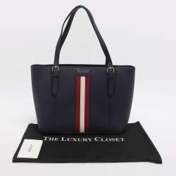 Pre Owned حقيبة يد بالي ريبون زرقاء جلد صغيرة