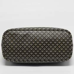 Pre Owned حقيبة يد بالي برنينا جلد بني مطبوع