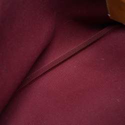 Pre Owned حقيبة يد بالي برنينا جلد بني مطبوع