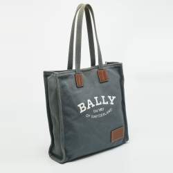 مملوكة مسبقًا حقيبة يد بالي كريستاليا قماش أزرق/بني وجلد