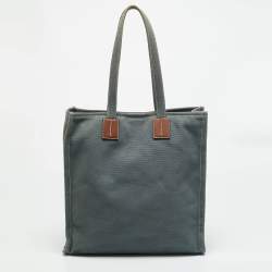 مملوكة مسبقًا حقيبة يد بالي كريستاليا قماش أزرق/بني وجلد