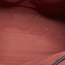 Pre Owned Bally Sveva Navy Blue Leather Satchel