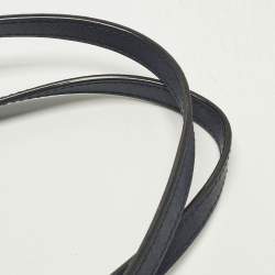 Pre Owned Bally Sveva Navy Blue Leather Satchel