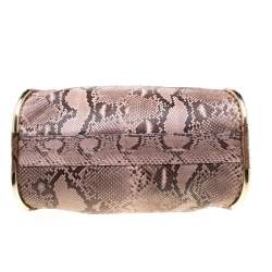 Bally Beige Python Top Handle Bag