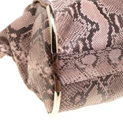 Bally Beige Python Top Handle Bag