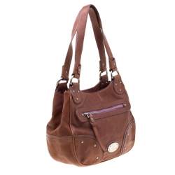 Bally Tan Leather Zippered Pocket Hobo