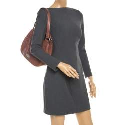 Bally Tan Leather Zippered Pocket Hobo