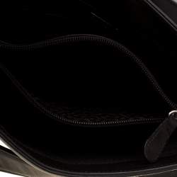 Pre Owned Bally Black Leather Flap Shoulder Bag