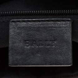 Bally Black Branchville Embossed Leather Shoulder Bag