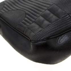 Bally Black Branchville Embossed Leather Shoulder Bag