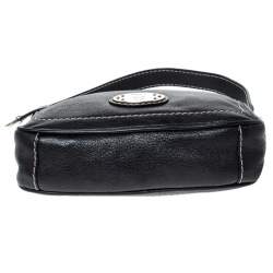 Bally Black Leather Pochette Bag