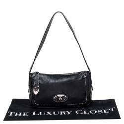 Bally Black Leather Pochette Bag