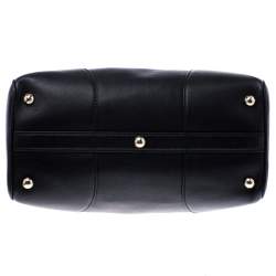 Pre Owned Bally Black Leather Top Handle Bag