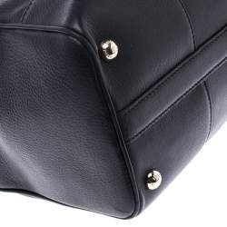 Pre Owned Bally Black Leather Top Handle Bag