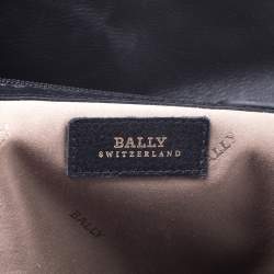 Pre Owned Bally Black Leather Top Handle Bag