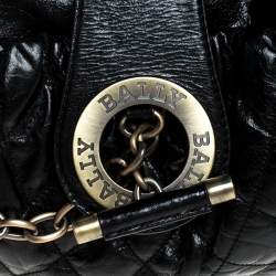 Bally Black Leather Meg T Shoulder Bag 