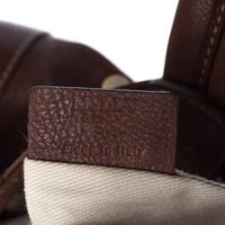 Pre Owned Bally Brown Leather Chain Shoulder Bag