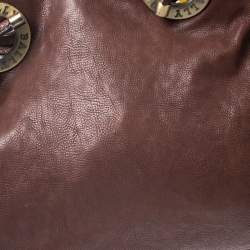 Pre Owned Bally Brown Leather Chain Shoulder Bag