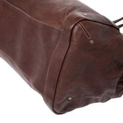 Pre Owned Bally Brown Leather Chain Shoulder Bag