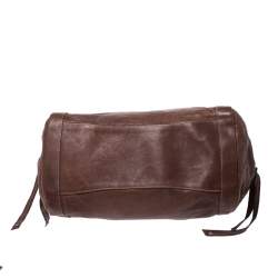 Pre Owned Bally Brown Leather Chain Shoulder Bag