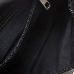 Pre Owned Bally Black Nylon and Leather Shoulder Bag