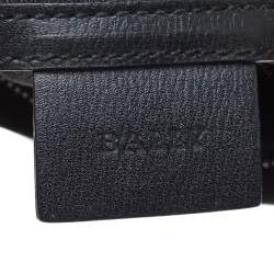 Pre Owned Bally Black Nylon and Leather Shoulder Bag