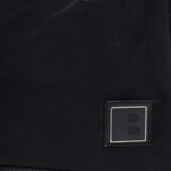 Pre Owned Bally Black Nylon and Leather Shoulder Bag