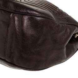 Bally Brown Leather Drawstring Shoulder Bag