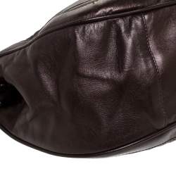 Bally Brown Leather Drawstring Shoulder Bag