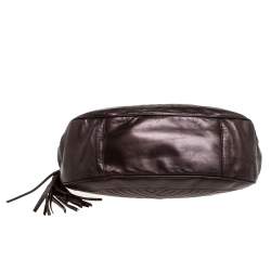 Bally Brown Leather Drawstring Shoulder Bag